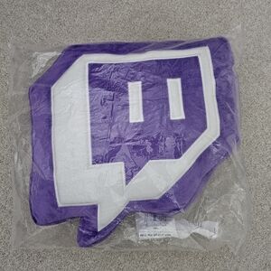 TwitchCon Purple Glitch Pillow 2025 Twitch NEW